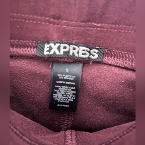 Maroon/purple suede pants - Picture 4 of 4